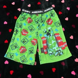 minecraft creeper shorts